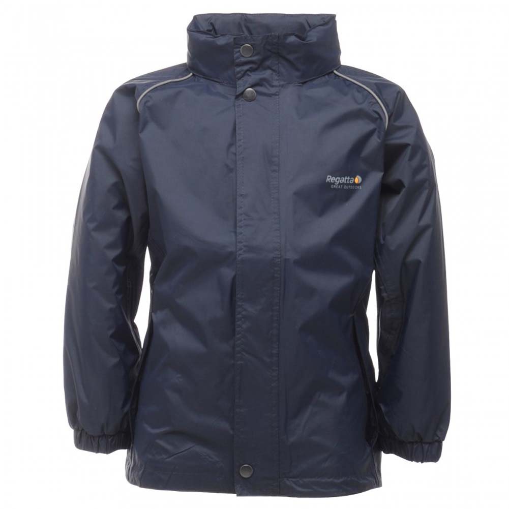 Regatta Fuselage II Boys Girls Lightweight Waterproof Rain Coat Jacket